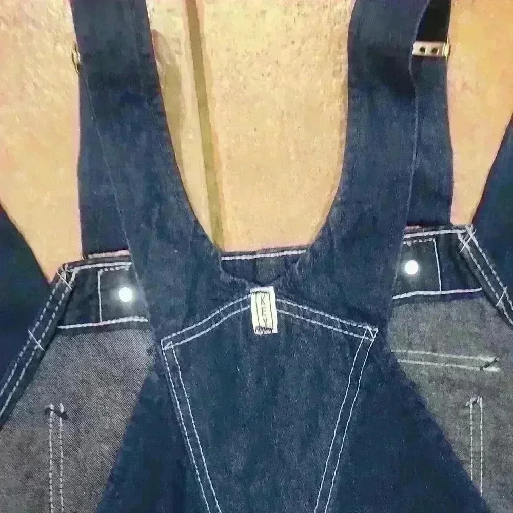 Key NWT overalls men's size 40 inseam 29 denim bib - Picture 9 of 10